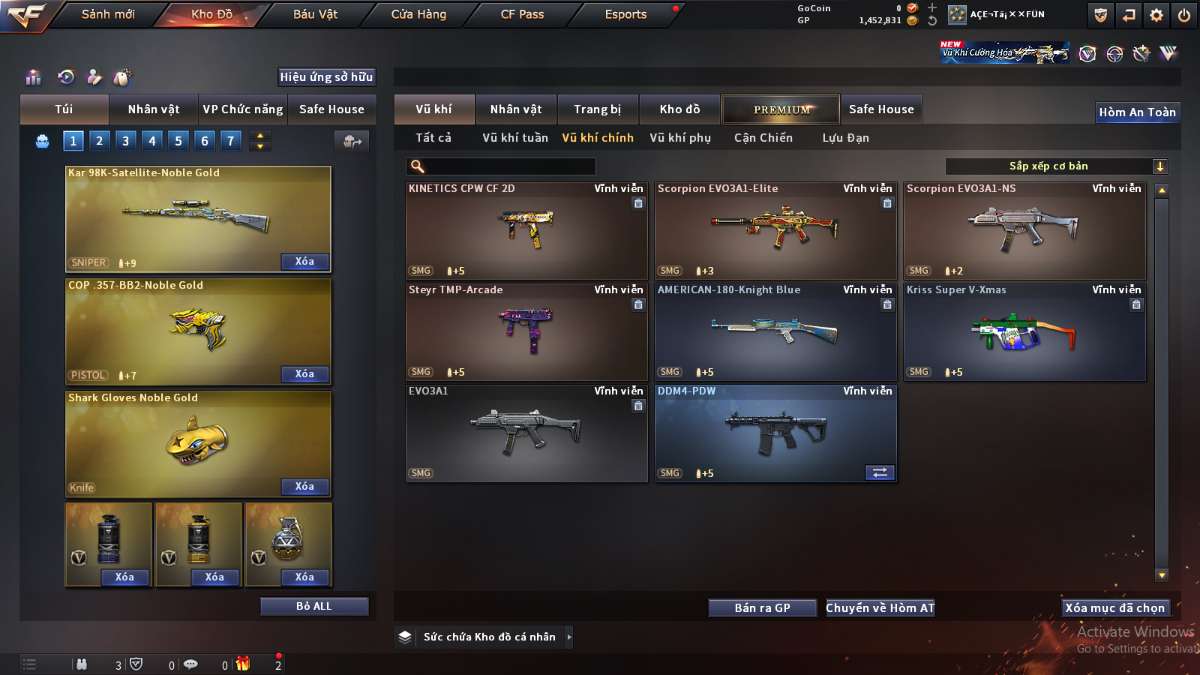 shop acc cf uy tin gia re